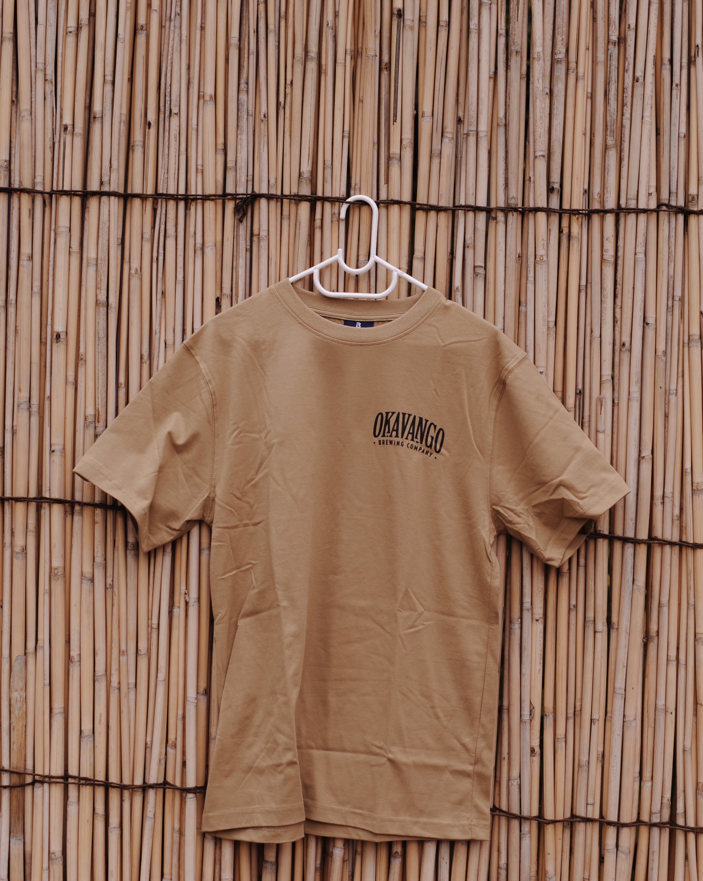 OKAVANGO BEER Unisex Tshirt - Khaki Bookmark